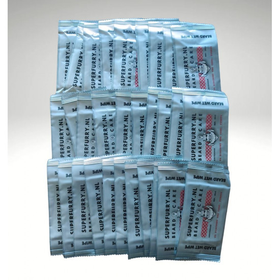 Beard Wet Wipes 30-Pack – Fragrance Free