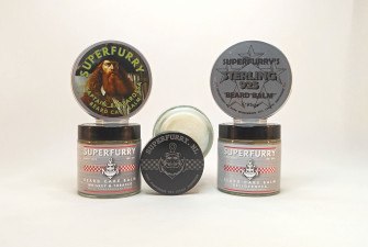 Superfurry Beard Care Balm jars