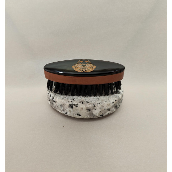 MOUSTACHE BRUSH - PEAR WOOD & HORN