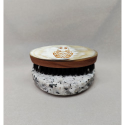 MOUSTACHE BRUSH - PEAR WOOD & HORN