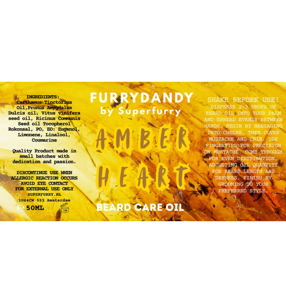 BAARDOLIE AMBER HEART