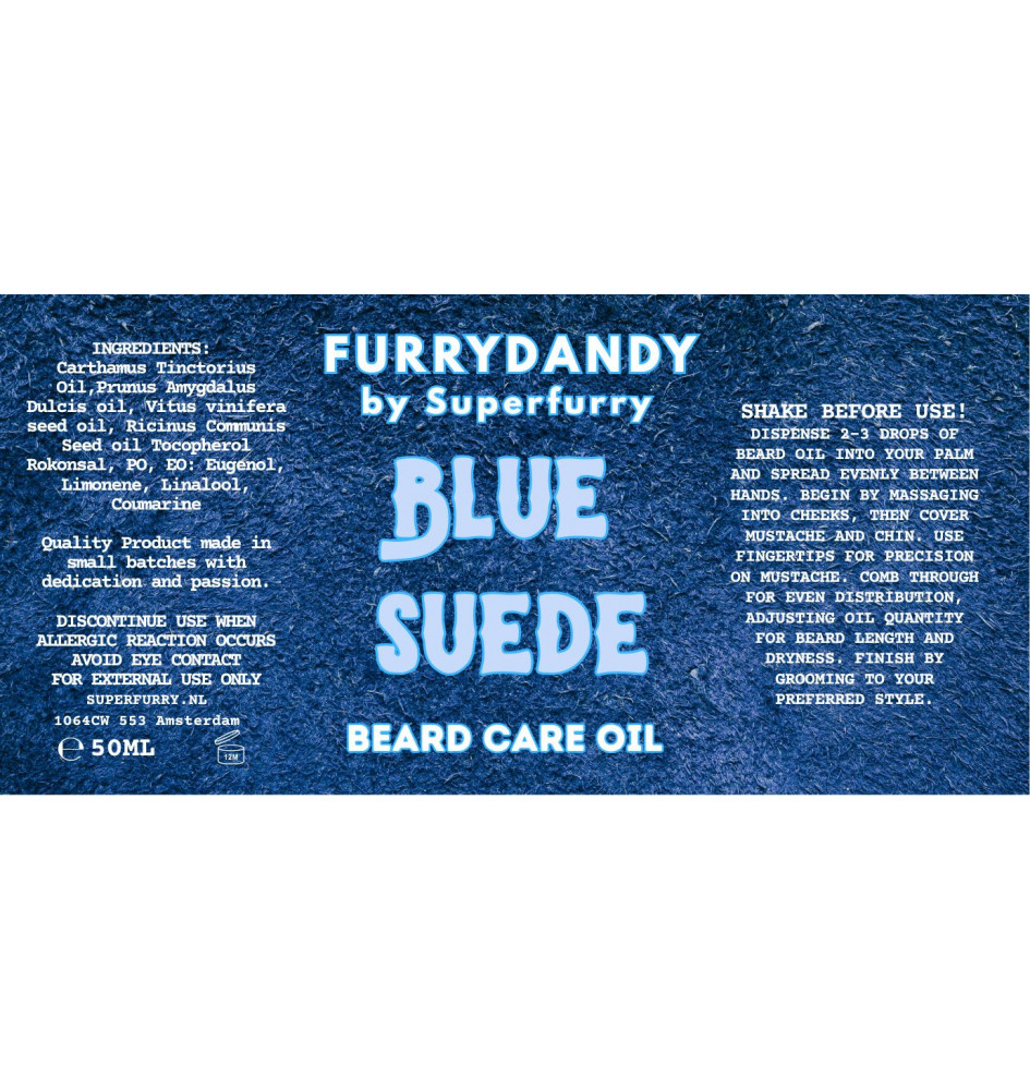 BAARDOLIE BLUE SUEDE 