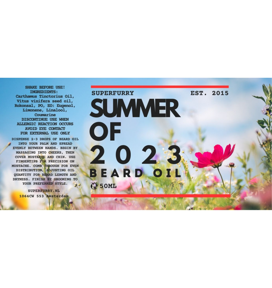 SUMMER OF 2023 - Special Edition Beard Oil 