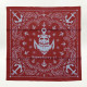 Superfurry limited edition baumwollbandana 55x55 cm mit exklusivem siebdruck logo